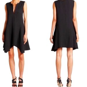 NWT BCBG Bette textured black swing sleeveless dress